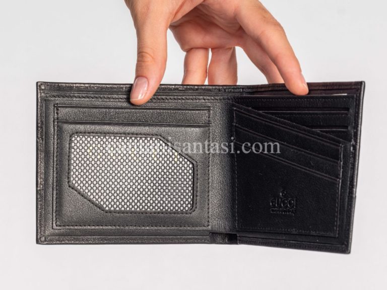 gucci cuzdan erkek siyah gg logo kabartmali desen
