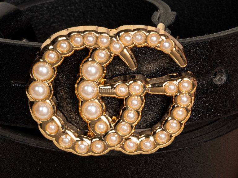 gucci kemer ince siyah inci toka 2.5cm