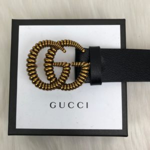 gucci kemer siyah gold antik cizgili toka 4cm