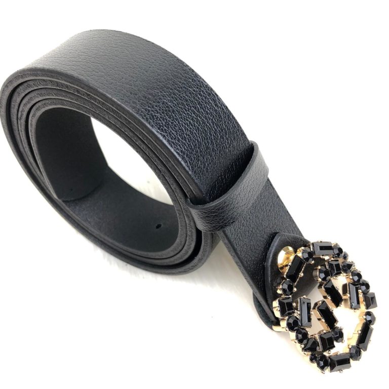 gucci kemer siyah siyah tasli toka 4cm