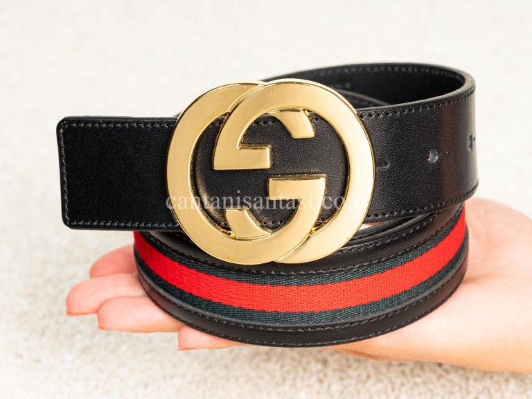gucci kemer unisex gold toka kirmizi serit siyah