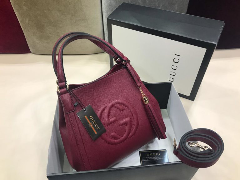 gucci suni deri canta cift sapli buyuk boy bordo
