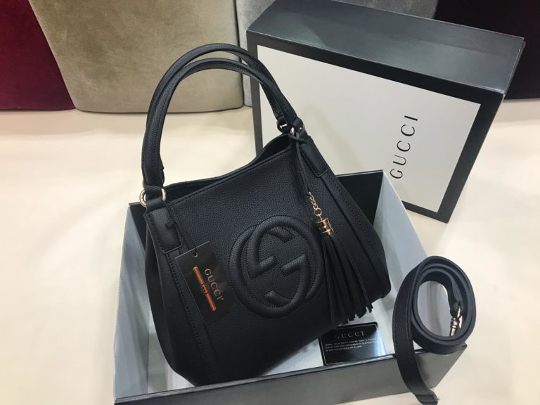 gucci suni deri canta cift sapli buyuk boy siyah