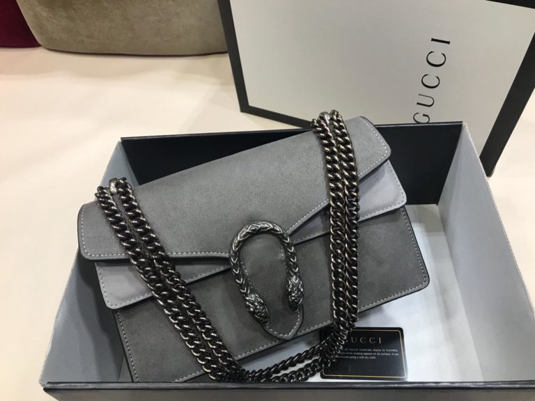 gucci suni deri canta dionysus gri kadife 28x17