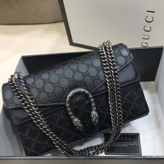 gucci suni deri canta dionysus siyah baskili 28x17