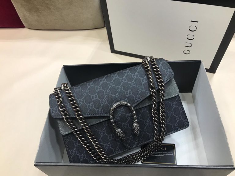 gucci suni deri canta dionysus siyah gri baskili 28x17