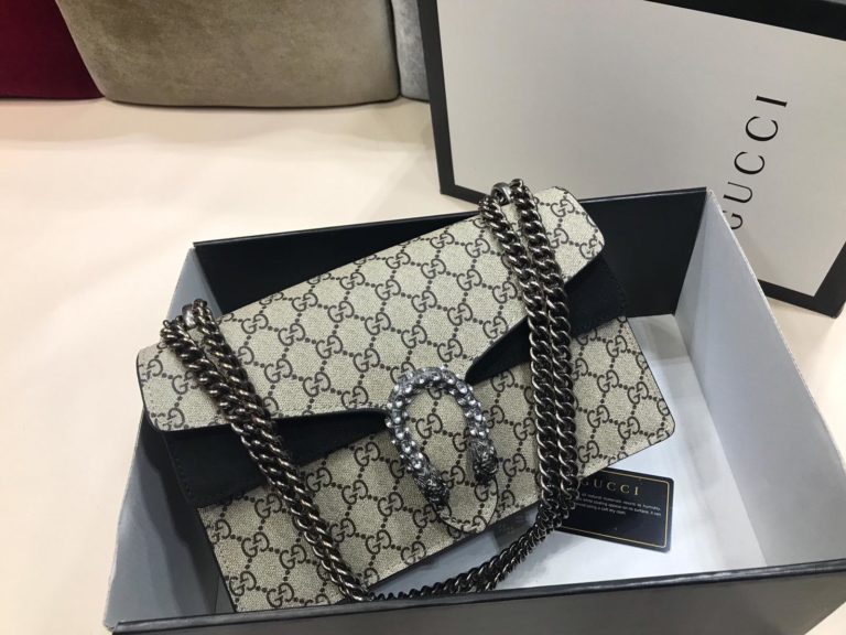 gucci suni deri canta dionysus tasli siyah 28x17