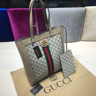gucci suni deri canta shopping vizon 37x35
