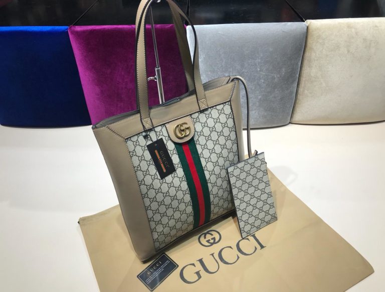 gucci suni deri canta shopping vizon 37x35