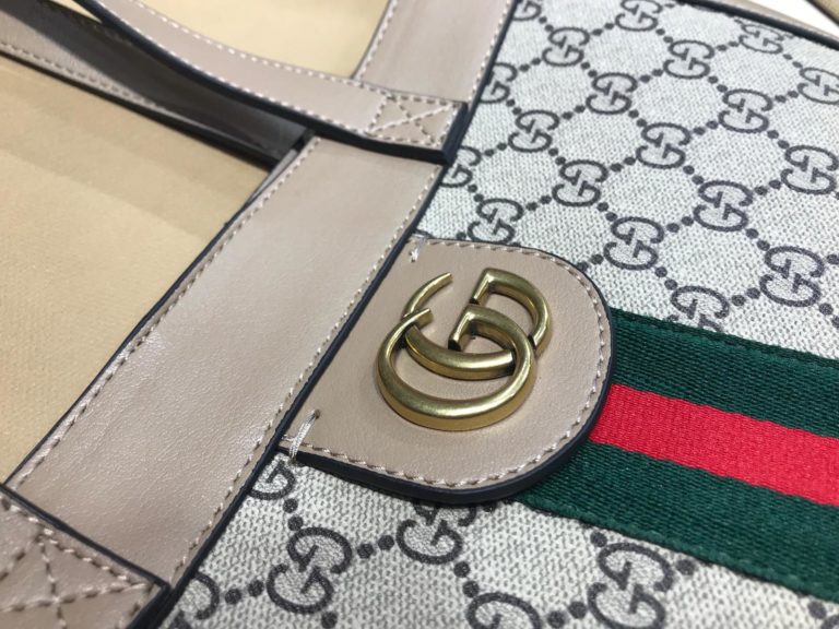gucci suni deri canta shopping vizon 37x35