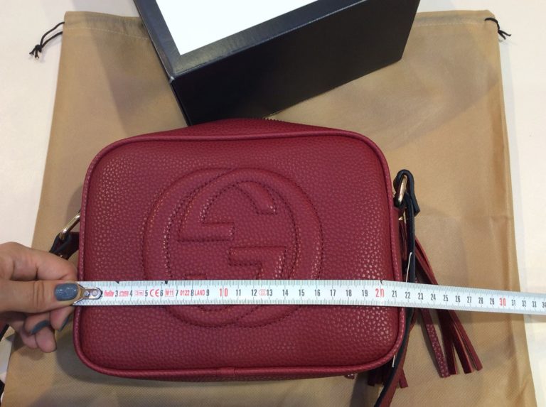 gucci suni deri canta soho capraz bordo 22x17