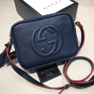 gucci suni deri canta soho capraz lacivert 22x17
