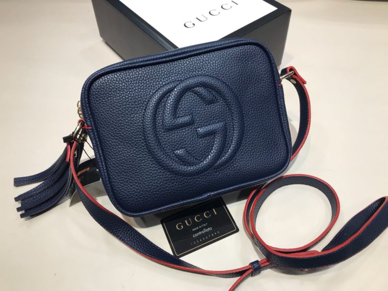 gucci suni deri canta soho capraz lacivert 22x17