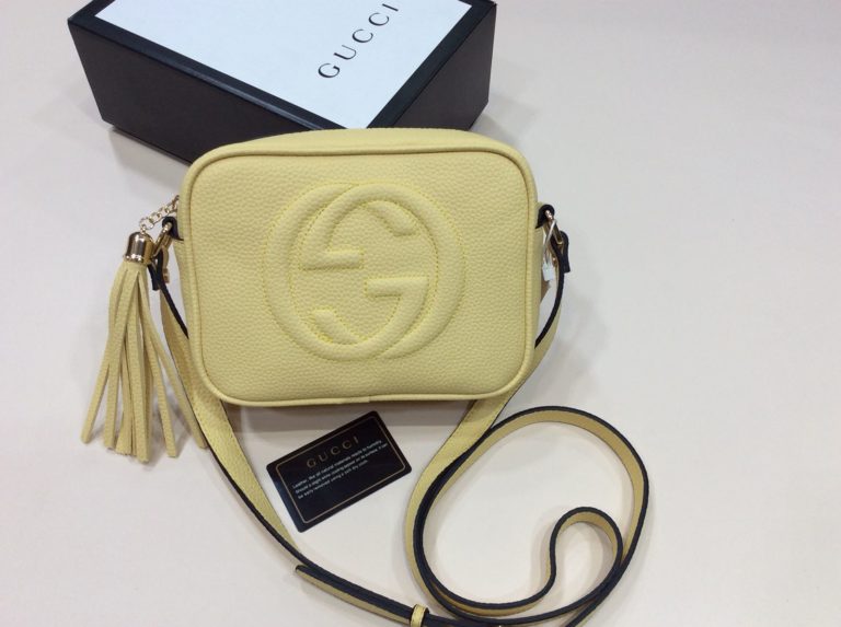 gucci suni deri canta soho capraz sari 22x17