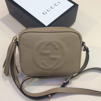 gucci suni deri canta soho capraz vizon 22x17