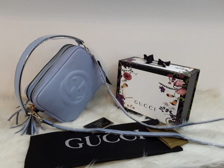 gucci suni deri canta soho cift fermuarli cift askili mavi 23x17