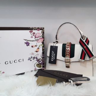 gucci suni deri canta sylvie buyuk boy cift askili krem 30x20