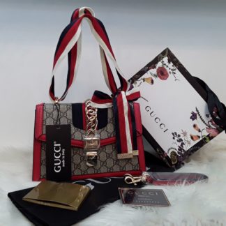 gucci suni deri canta sylvie orta boy cift askili kirmizi 26x17