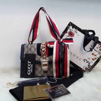 gucci suni deri canta sylvie orta boy cift askili lacivert 26x17