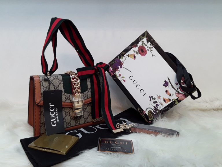 gucci suni deri canta sylvie orta boy cift askili taba 26x17