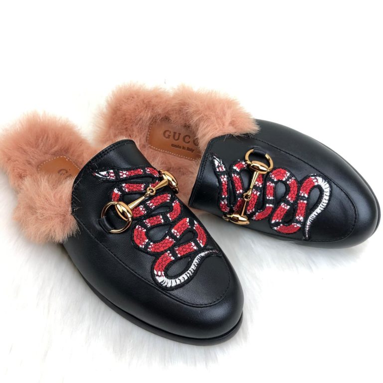 gucci terlik princetown yilanli kutu