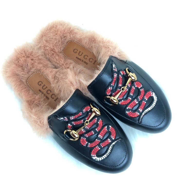 gucci terlik princetown yilanli kutu