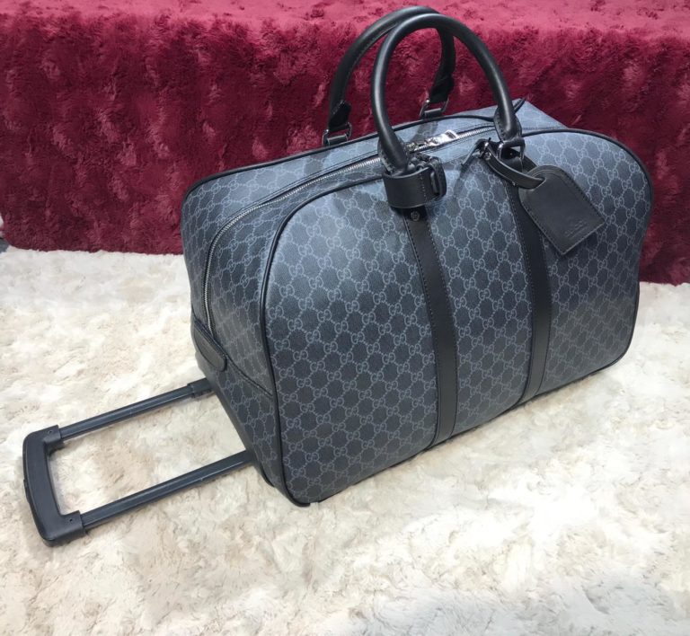 gucci valiz tekerlikli 50cm siyah