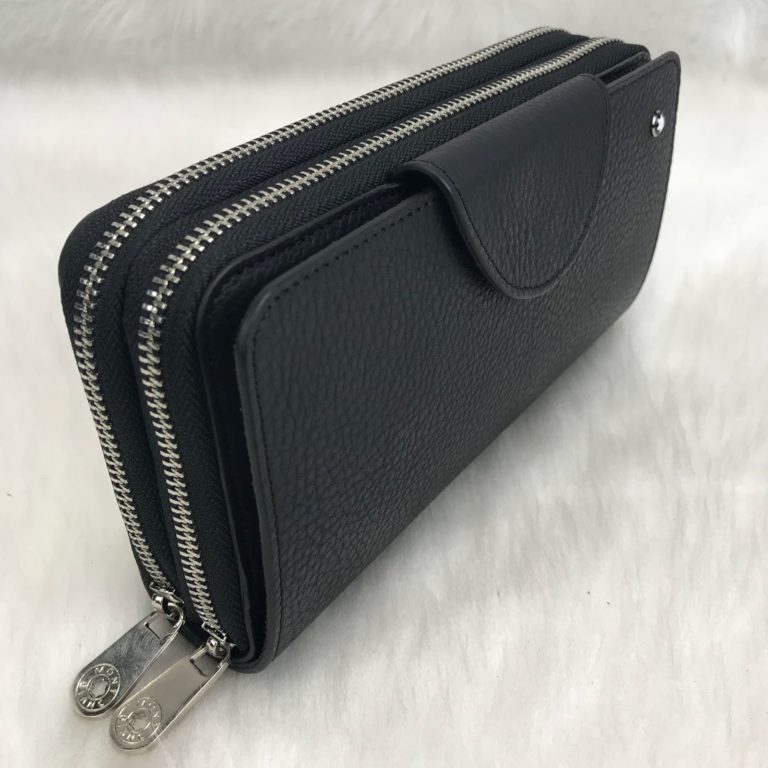 mont blanc cuzdan erkek daily organiser cok bolmeli siyah 22x13