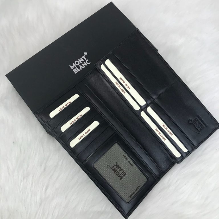 mont blanc cuzdan erkek westside long siyah 19x10