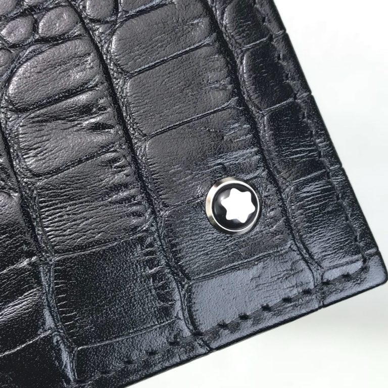 mont blanc cuzdan erkek westside long yilan desenli siyah 19x10