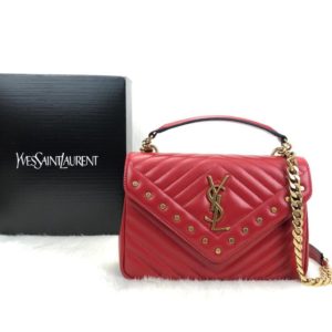ysl Saint Laurent canta medium collage kirmizi 24x17