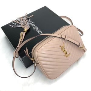 ysl saint laurent canta Lou postaci cantasi camel gold 23x16cm