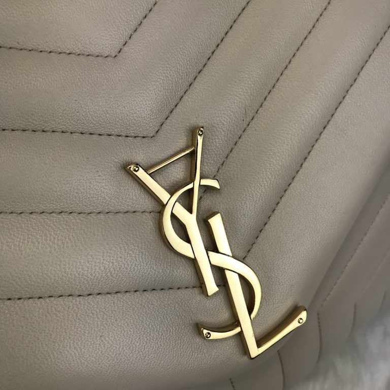 ysl saint laurent canta lou lou buyuk boy gold krem 35x25
