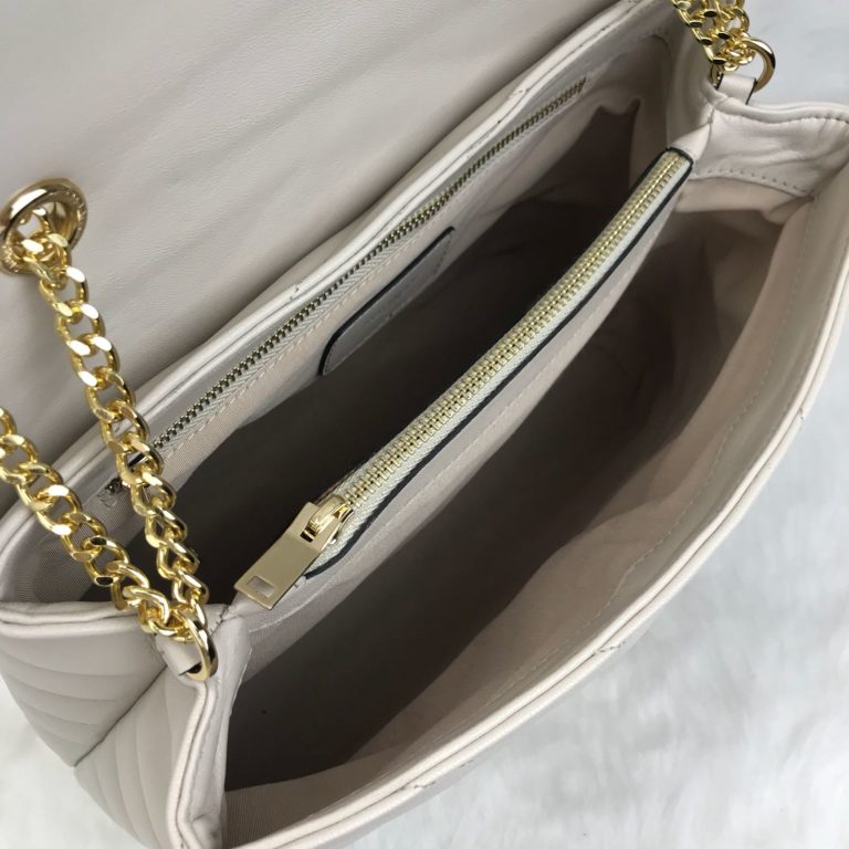 ysl saint laurent canta lou lou buyuk boy gold krem 35x25
