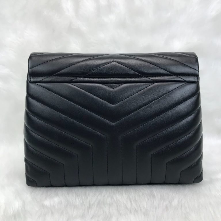 ysl saint laurent canta lou lou buyuk boy gold siyah 35x25
