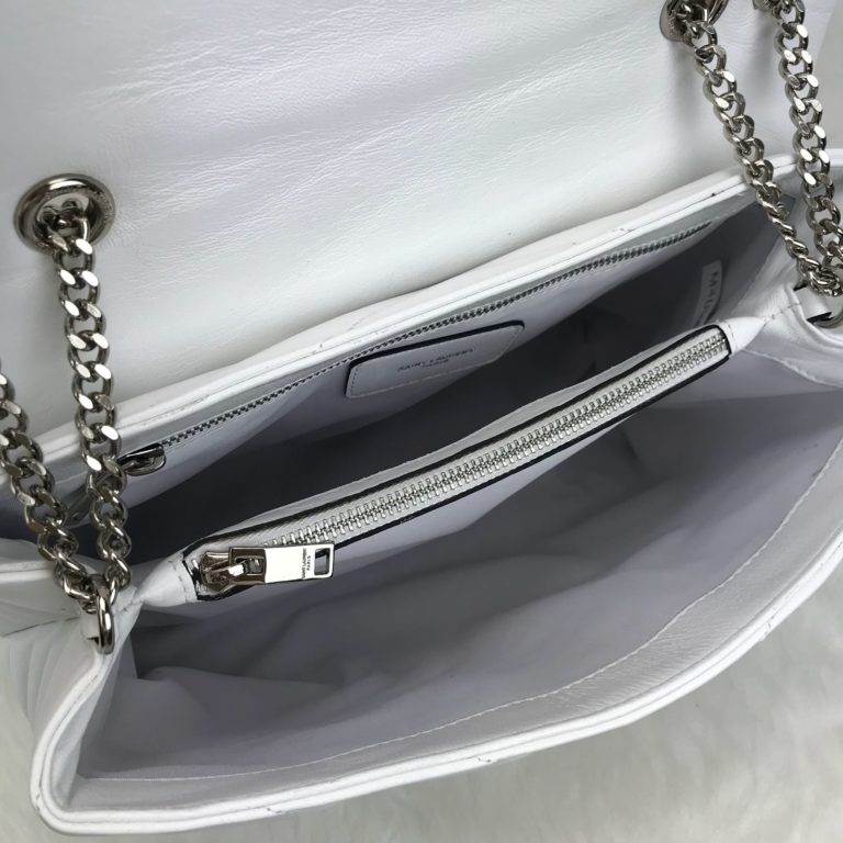 ysl saint laurent canta lou lou buyuk boy silver beyaz 35x25