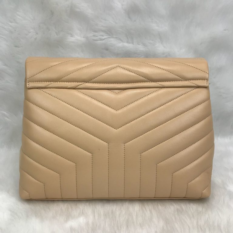 ysl saint laurent canta lou lou buyuk boy silver camel 35x25