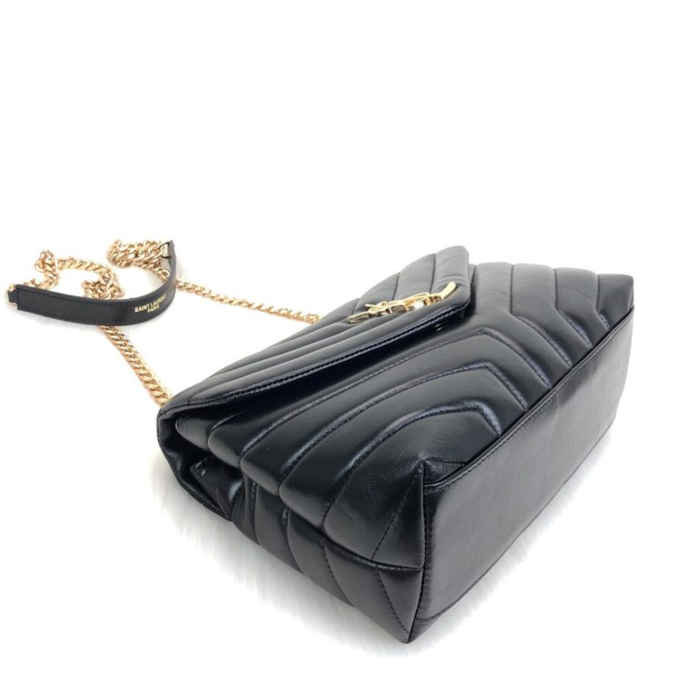 ysl saint laurent canta lou lou siyah gold 28x19