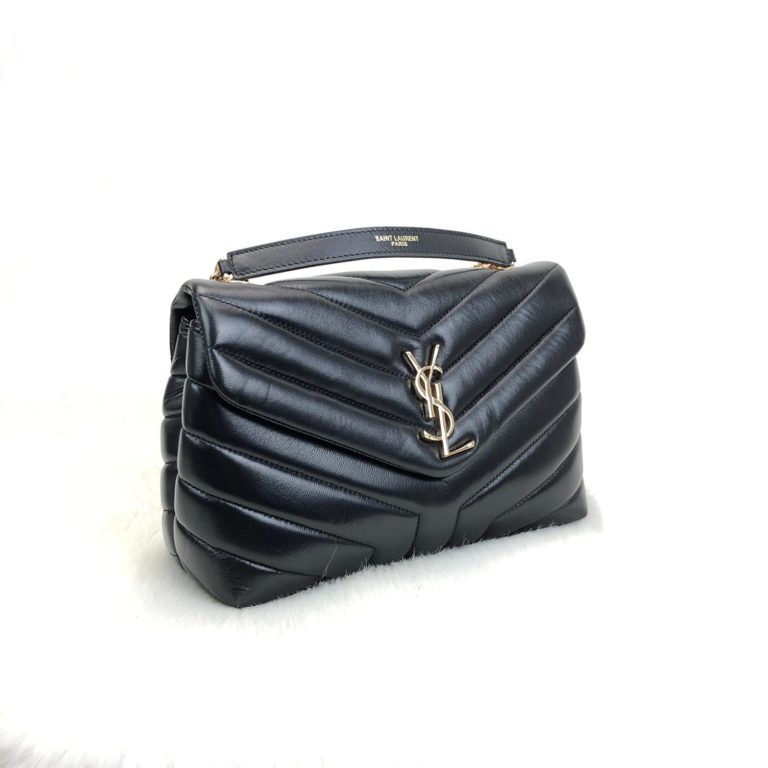 ysl saint laurent canta lou lou siyah gold 28x19