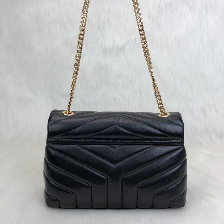 ysl saint laurent canta lou lou siyah gold 28x19