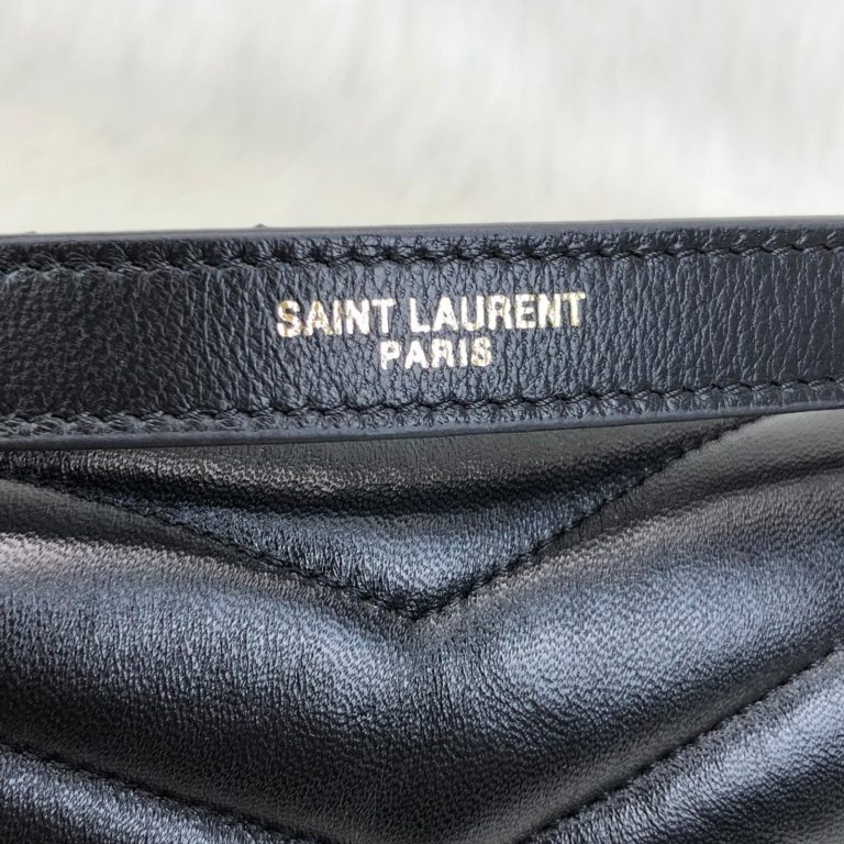 ysl saint laurent canta lou lou siyah gold 28x19
