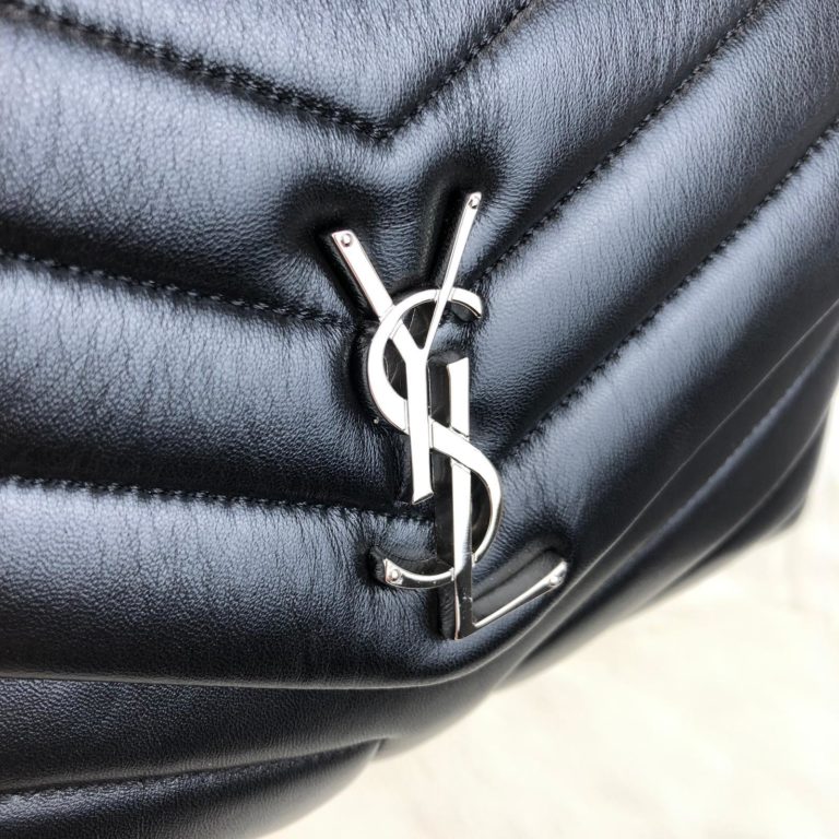 ysl saint laurent canta lou lou siyah silver 28x19