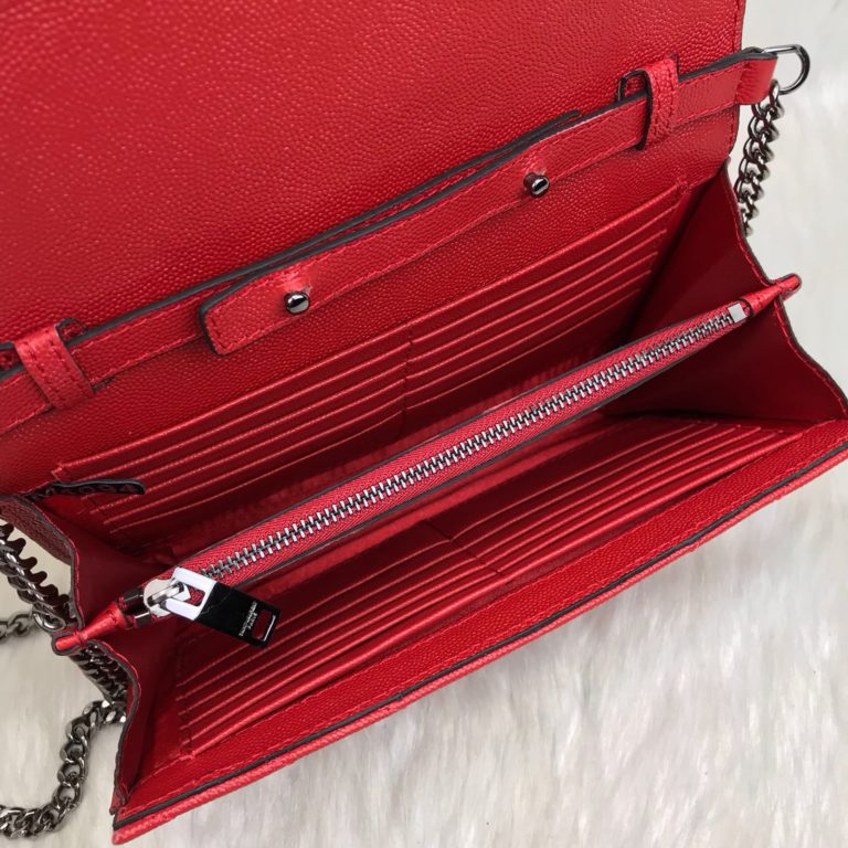 ysl saint laurent canta quilted omuz cantasi silver kirmizi 23x15