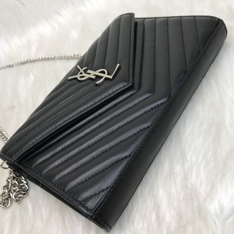 ysl saint laurent canta quilted omuz cantasi silver siyah 23x15