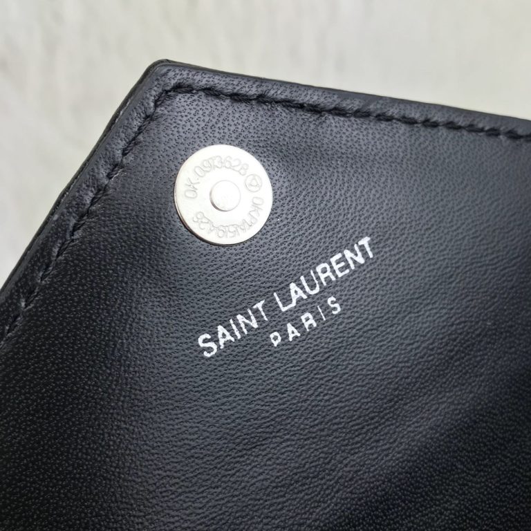 ysl saint laurent canta quilted omuz cantasi silver siyah 23x15