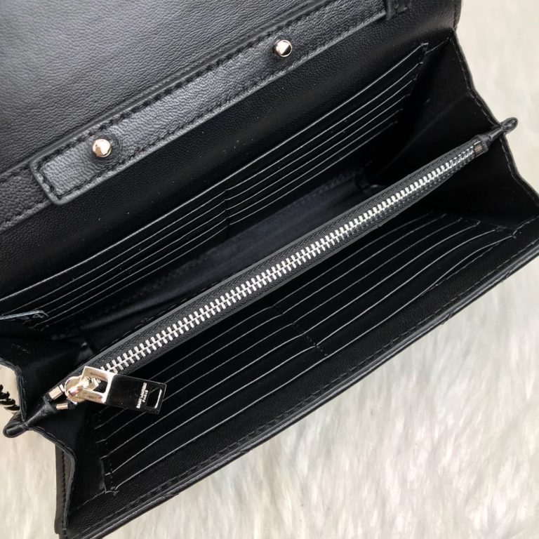 ysl saint laurent canta quilted omuz cantasi silver siyah 23x15