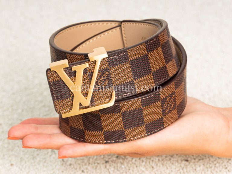 louis vuitton kemer damier kahve gold toka