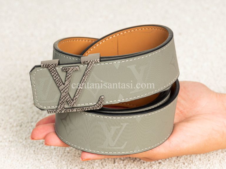 louis vuitton kemer monogram gri silver toka