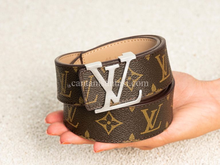 louis vuitton kemer monogram kahve silver toka