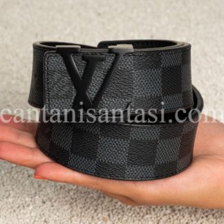 louis vuitton kemer siyah damier siyah mat toka